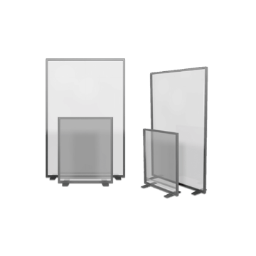 clear silicone edge vinyl partitions 