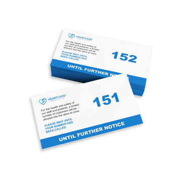 numbered health system cards