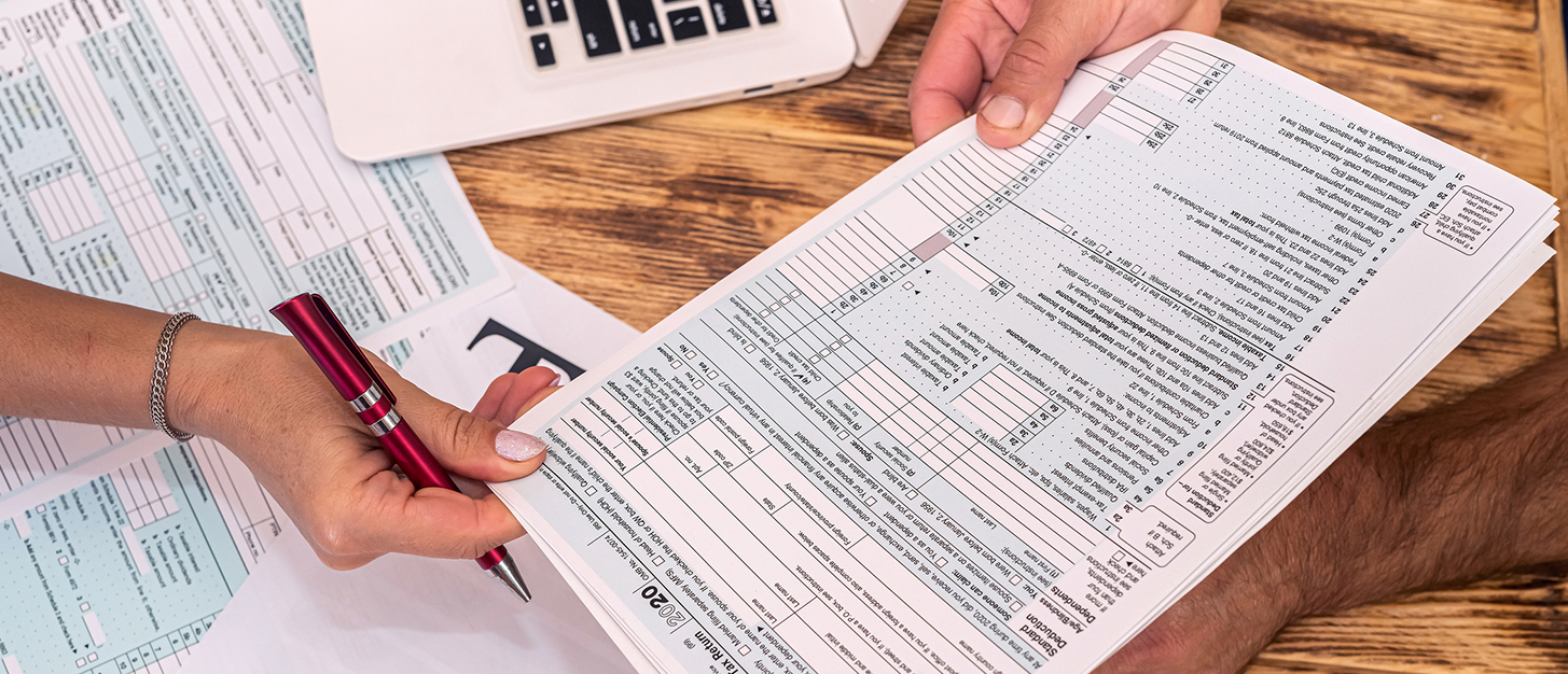 Tax form example