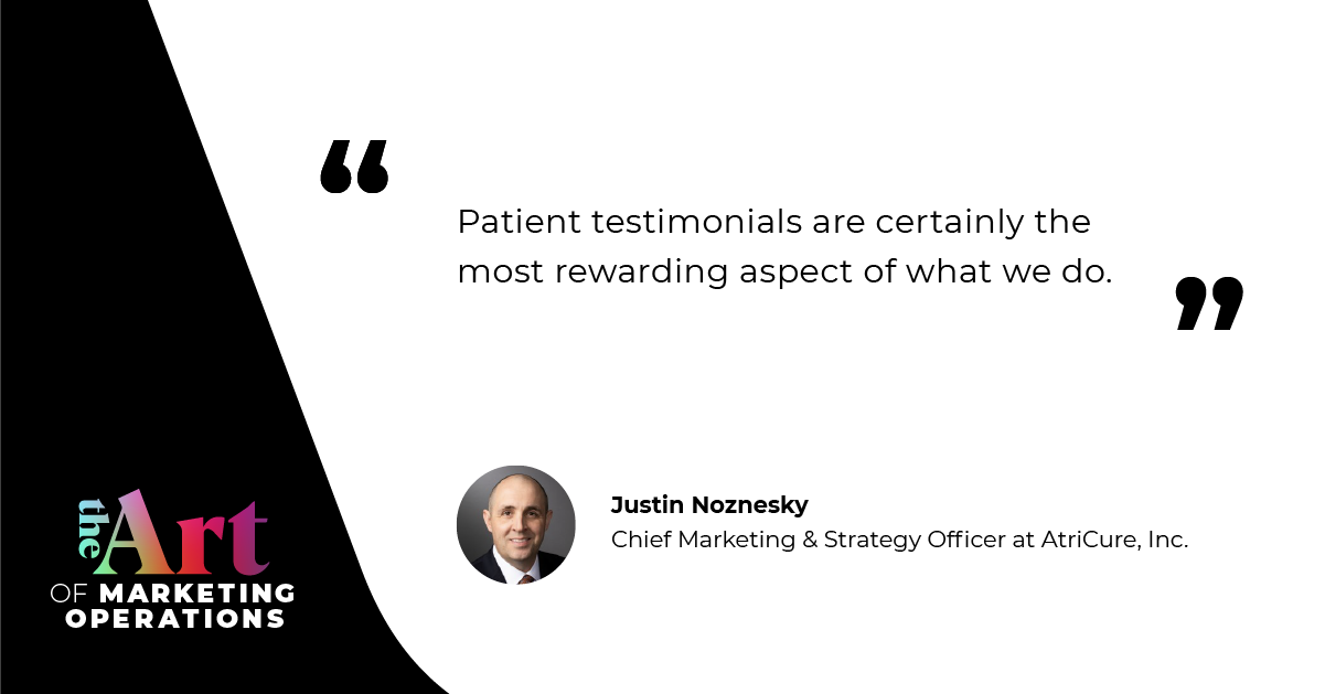 “Patient testimonials are certainly the most rewarding aspect of what we do.” — Justin Noznecsky