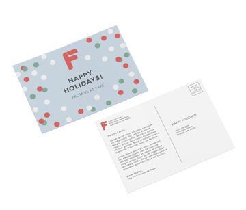 insurance stationery holiday postcard