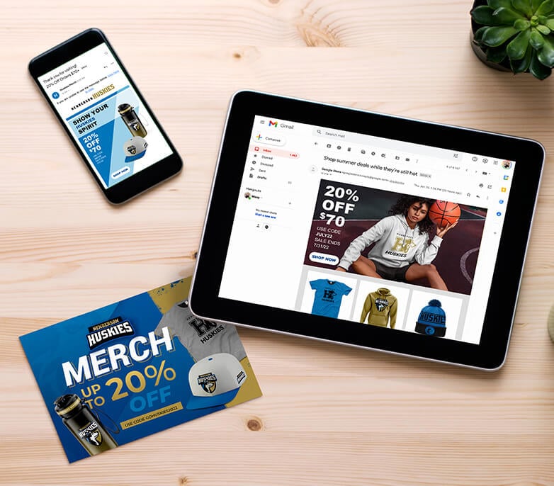 mobile, web and print omnichannel messaging