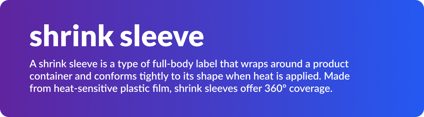 Blog Highlight Definition – Shrink Sleeve Size