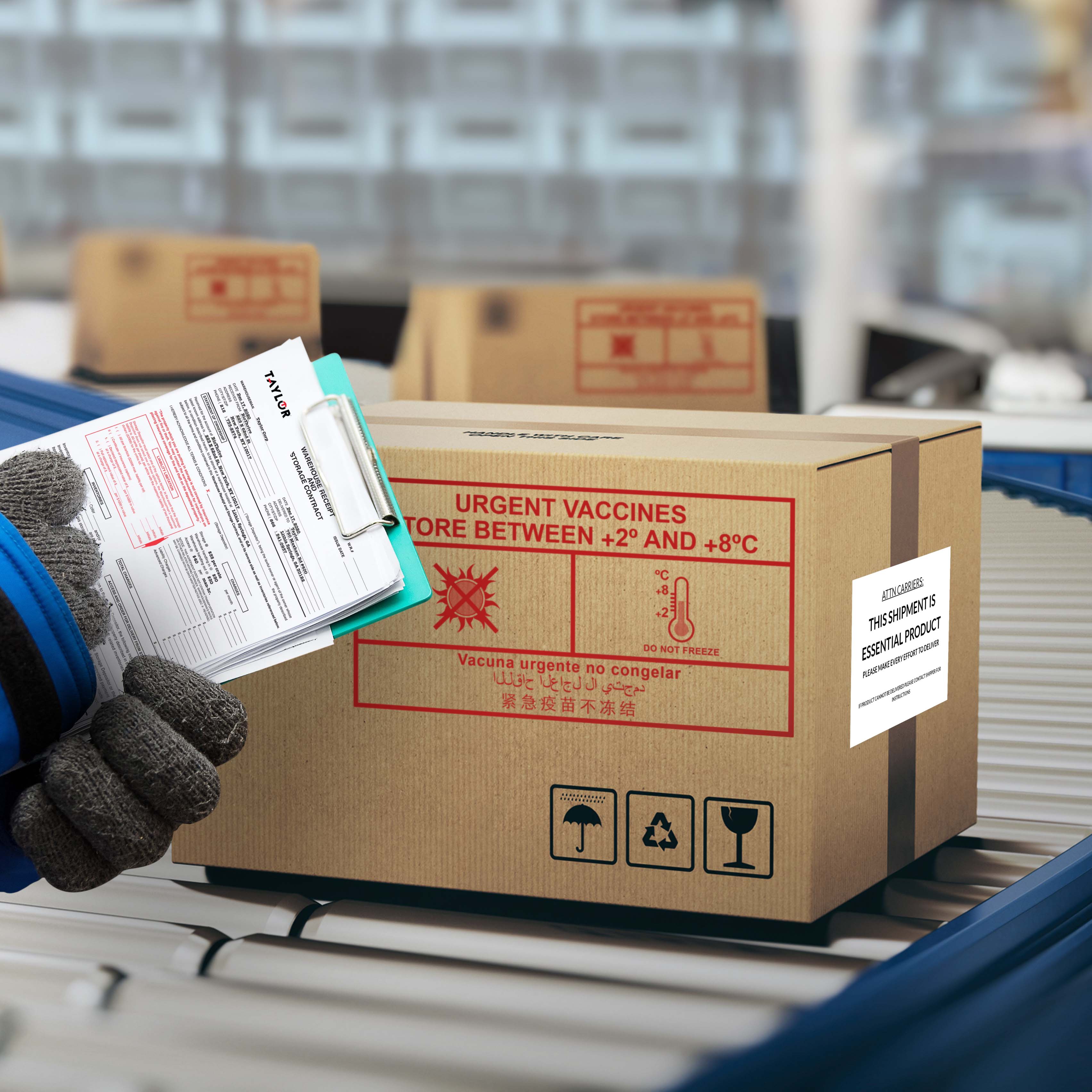 essential product distribution in warehouse