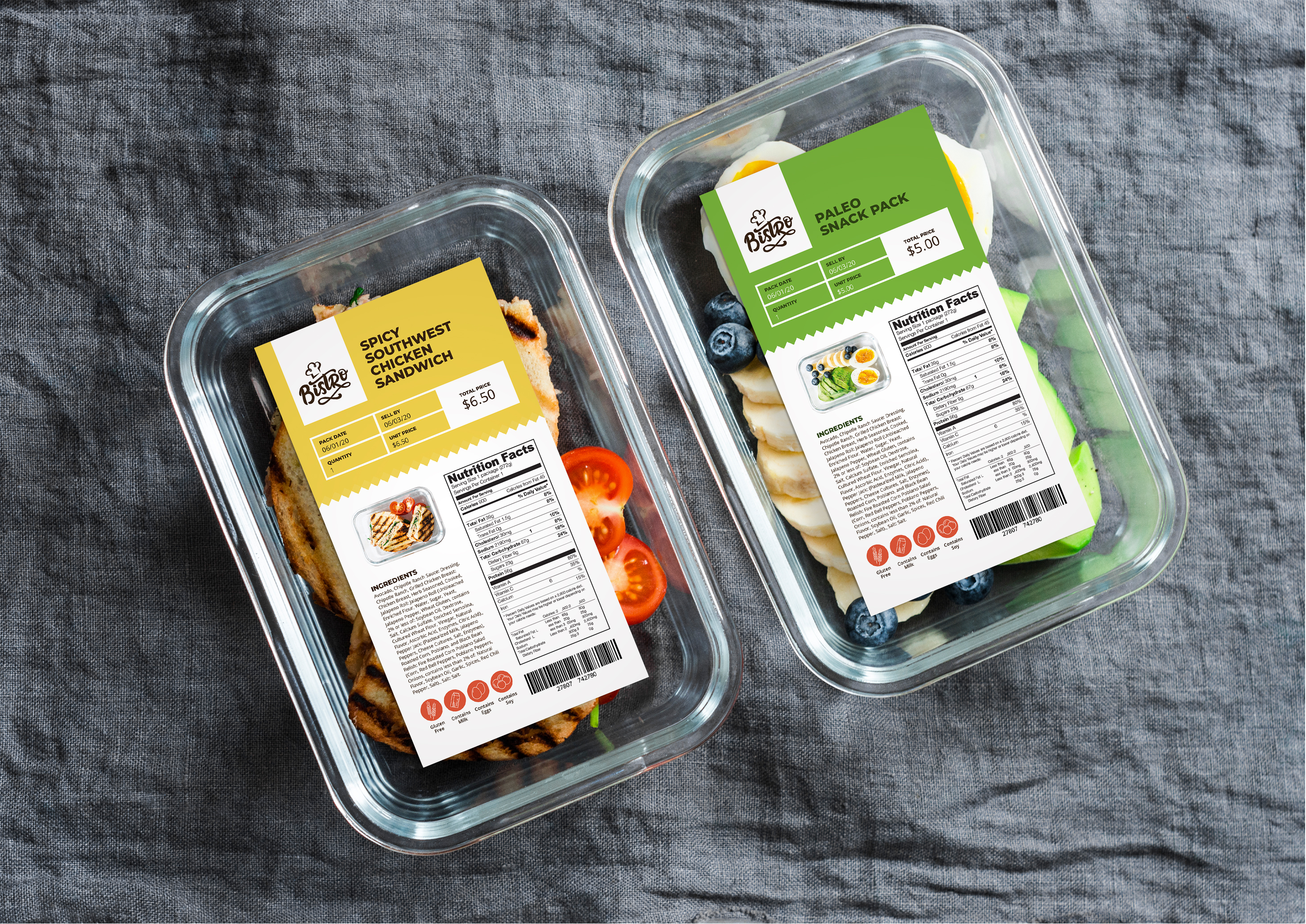 Clam Shell Labels