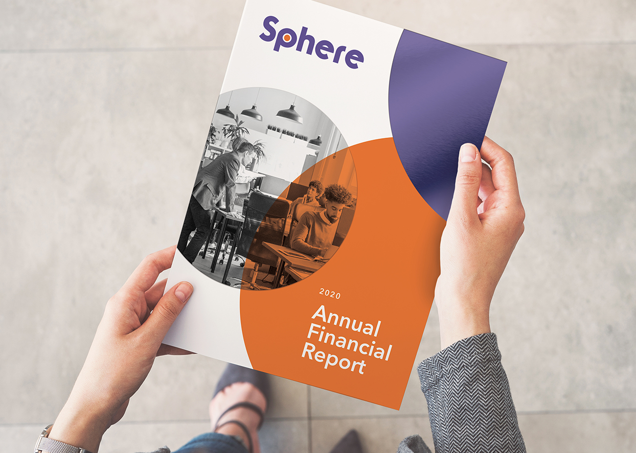 Example of digitally printed annual report