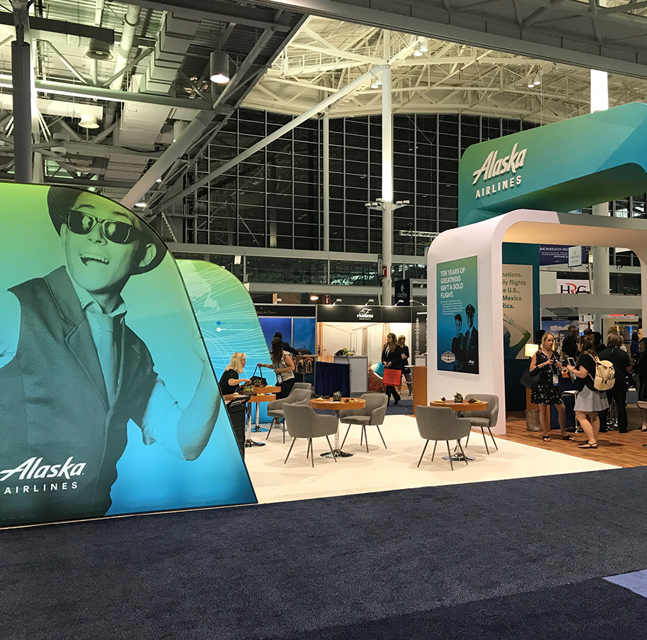 alaska airlines trade show exhibit