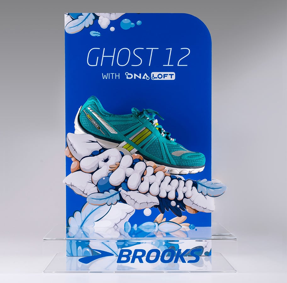 brooks ghost shoe stand