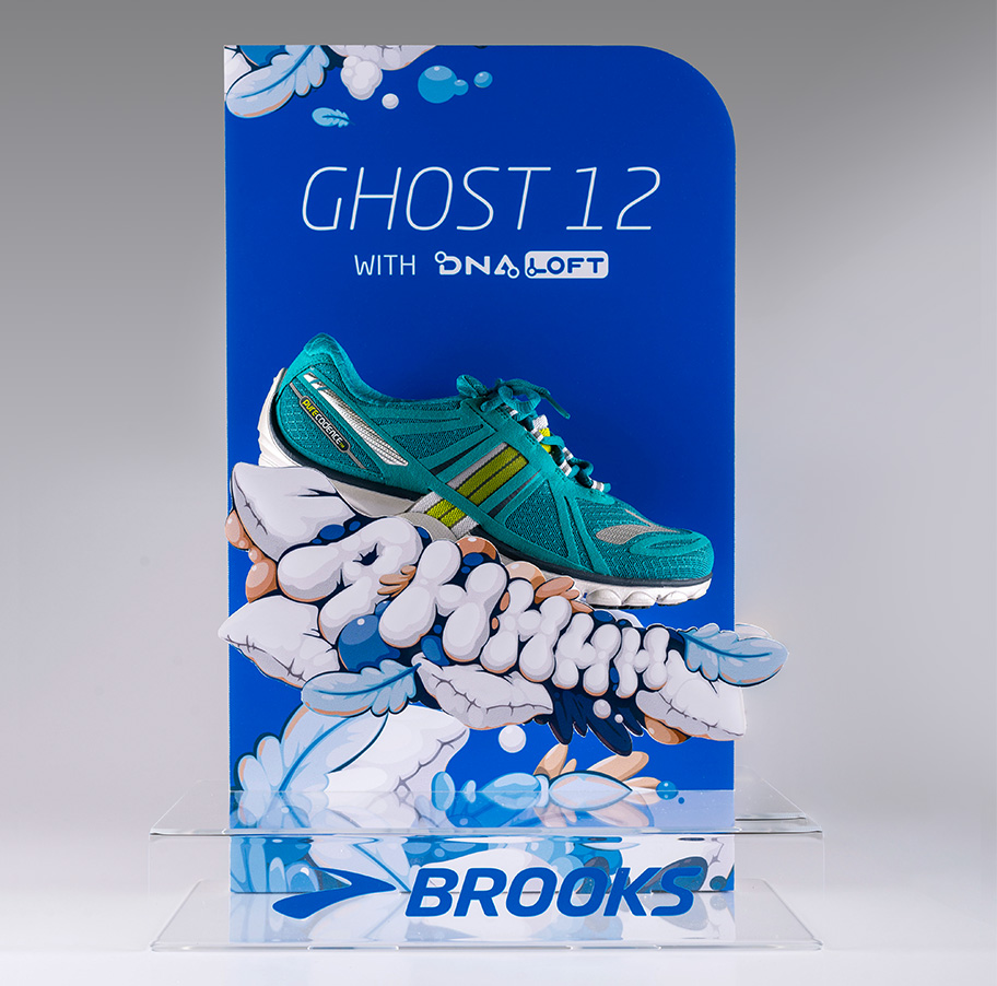 brooks ghost shoe stand