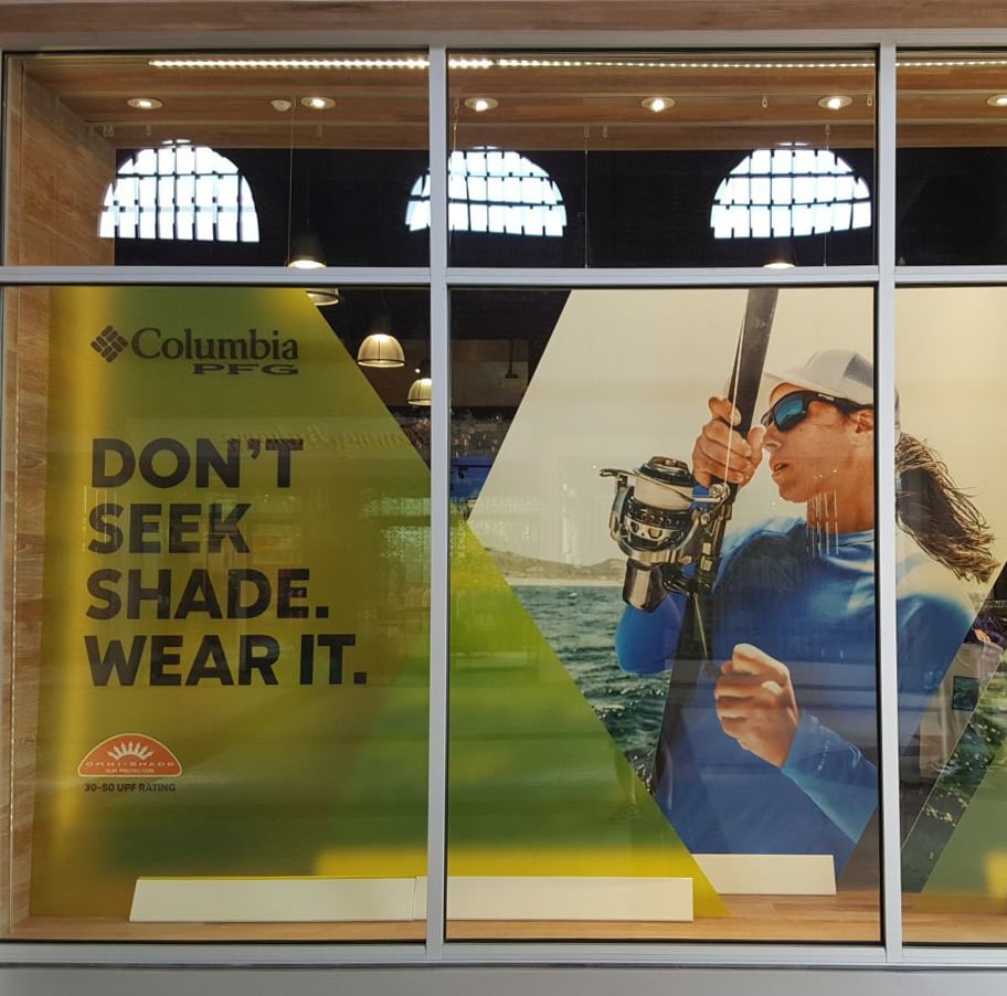 columbia sportswear window display