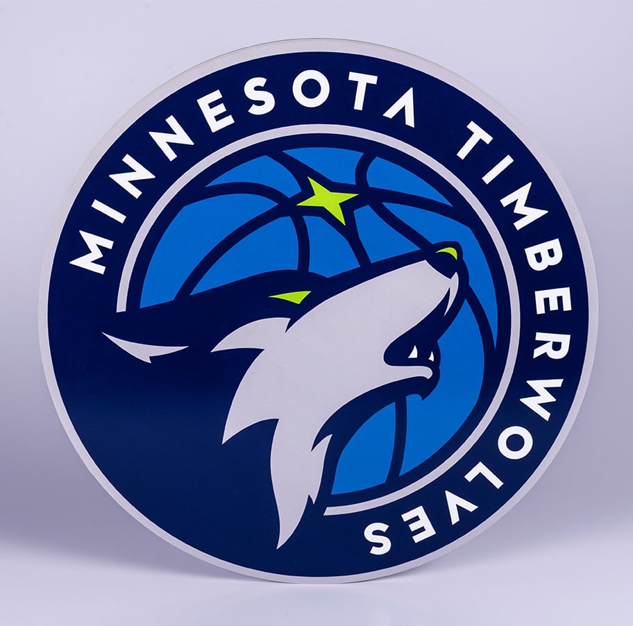 minnesota timberwolves wall logo