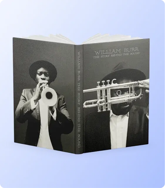 Hardcover artist book featuring black-and-white photography and premium cover printing