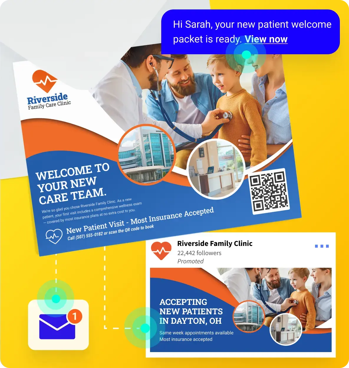 healthcare-omnichannel-strategy-mailer-socialpost